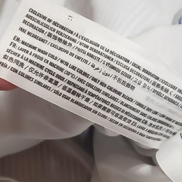 Abercrombie Pinstripe One Shoulder Ruffle Shift Dress MEDIUM - Picture 13 of 14